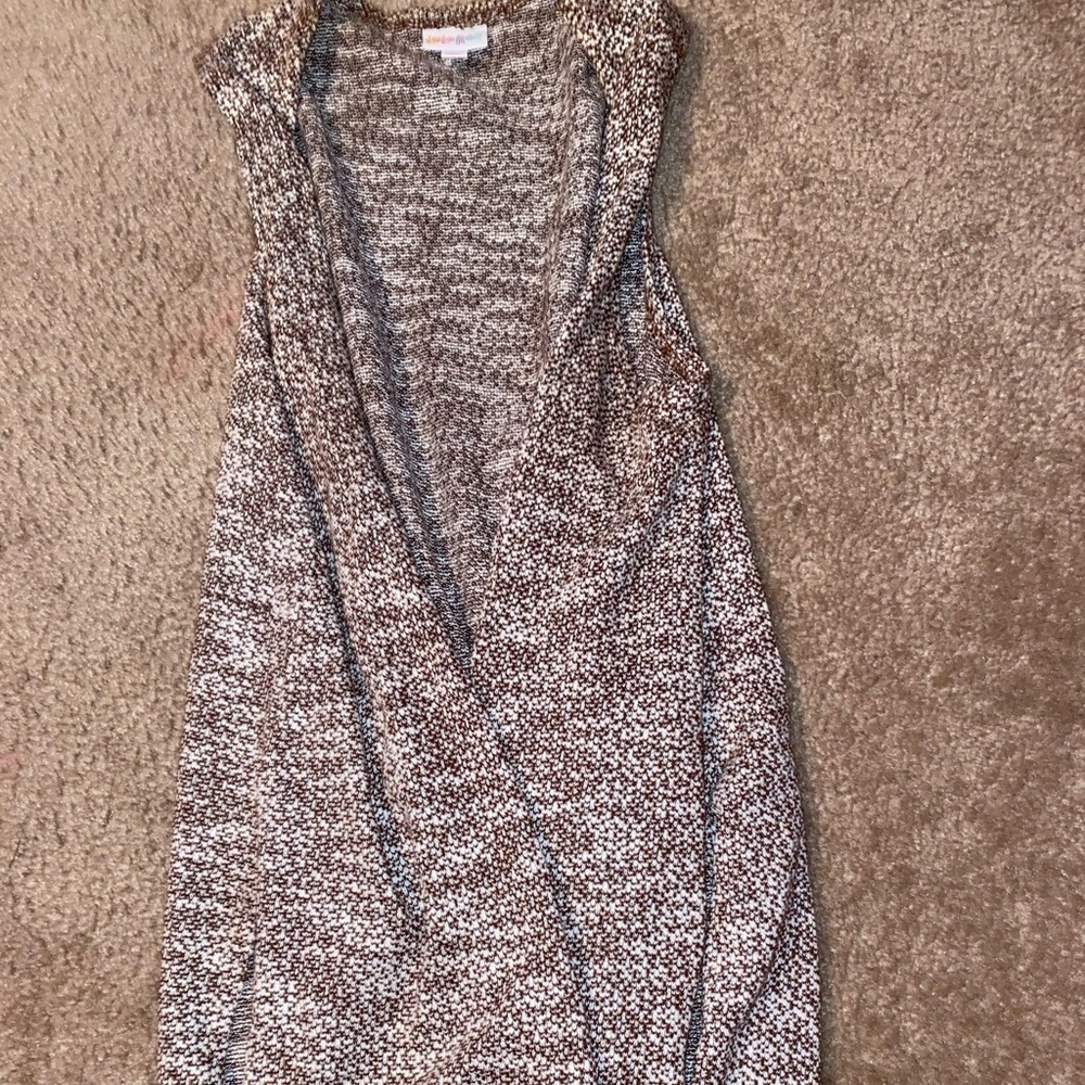 LulaRoe Long Vest Cover M